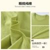 Wholesale children's clothing, summer kindergarten parent-child wear, solid color set, pure cotton short-sleeved T-shirt, base layer T-shirt, red and white T-shirt Item Picture